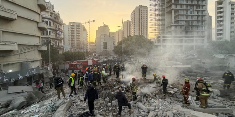 Israel bombs central Beirut killing 6
