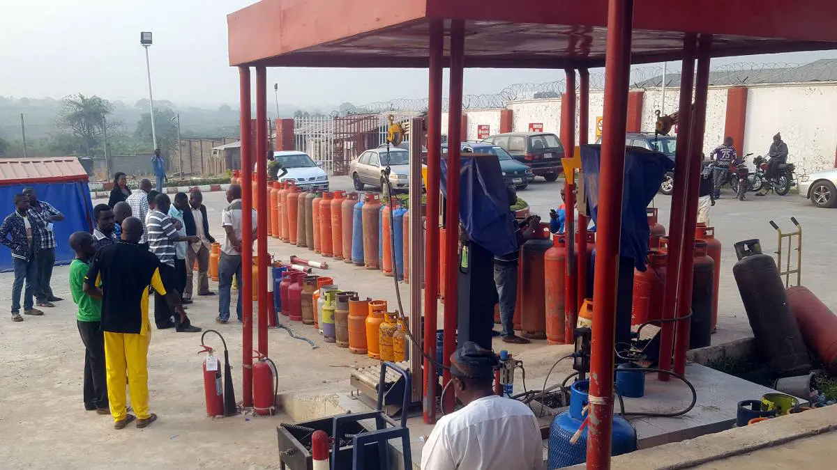 cooking gas price Nigeria 2025