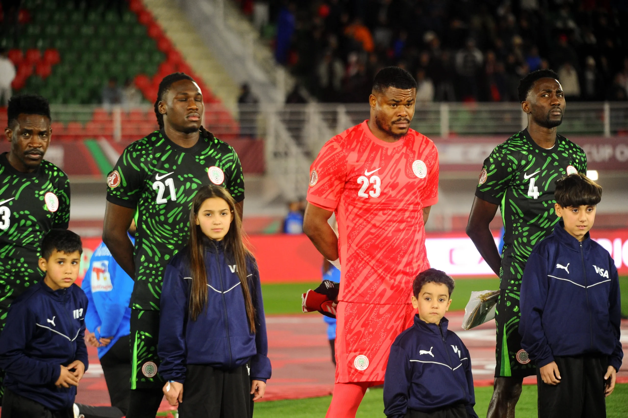 Super Eagles XI for Nigeria vs Iran