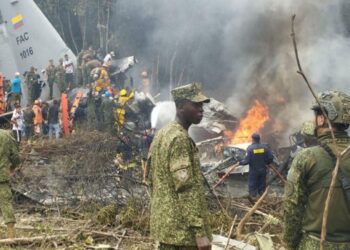 Colombian military aircraft crash