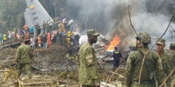 Colombian military aircraft crash