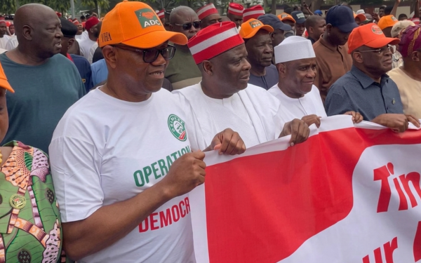Peter Obi Kwankwaso ADC Protest