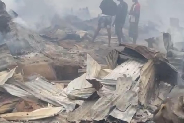 Midnight Fire Razes Ibadan's Bode Market
