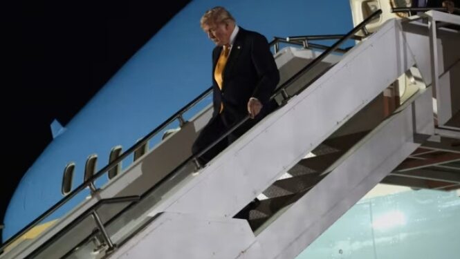 Trump Secretly Moved to UK Military Jet Over Alleged Iran Threat