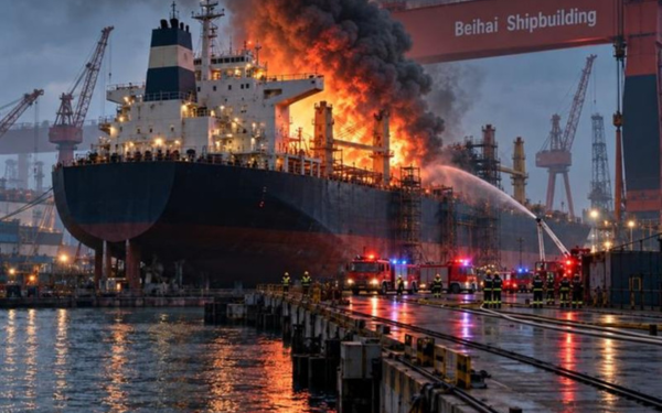 Shipyard Fire in China Kills 25, Injures Five