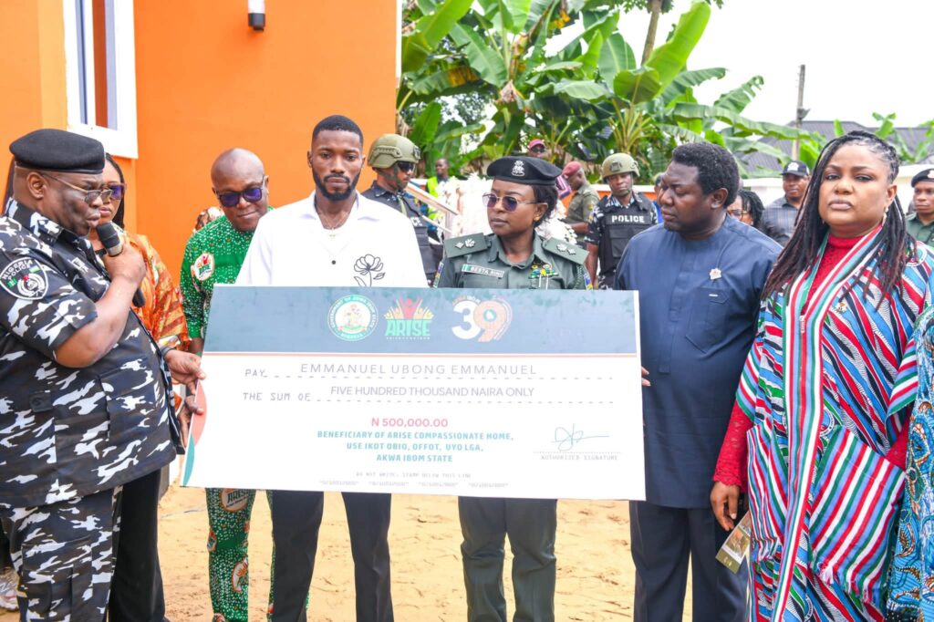 Umo Eno Donates Home Police 2 umo eno